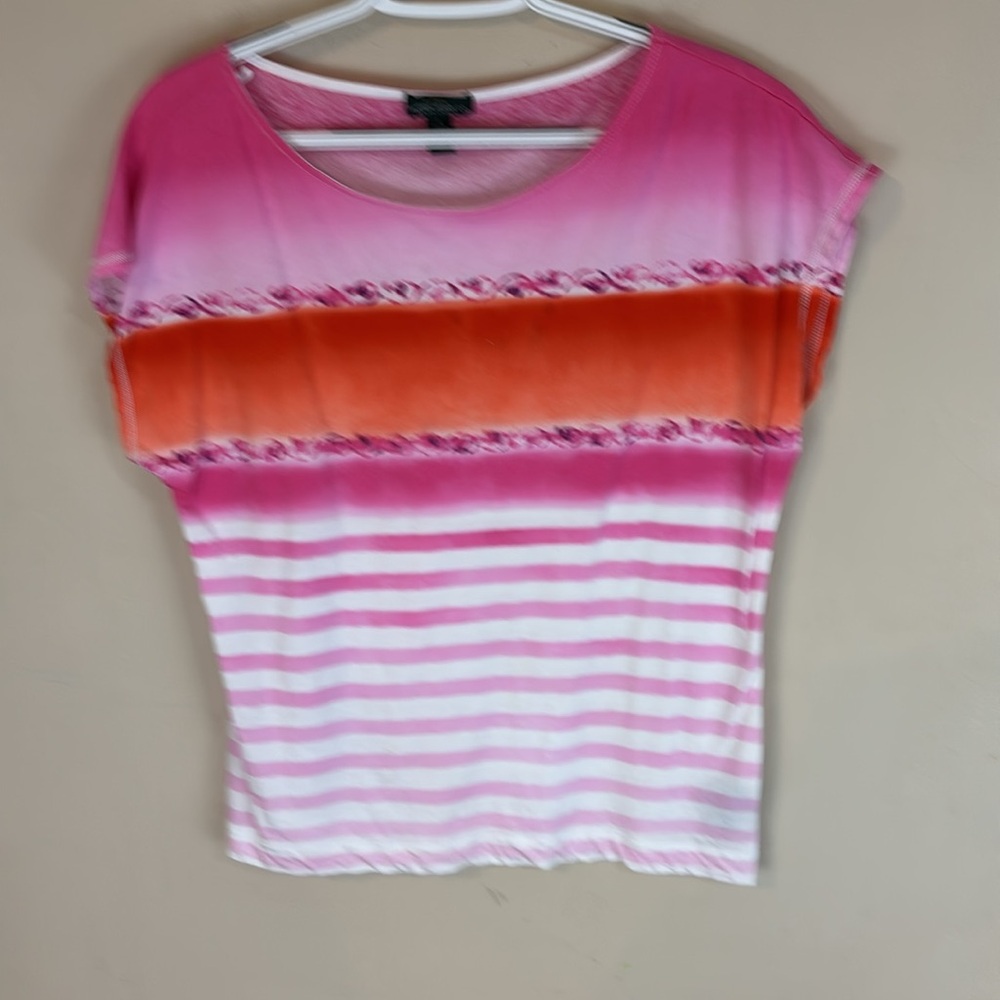 Vintage LRL Lauren Jean Co Ralph Lauren Boat Neck Striped Top Size Large